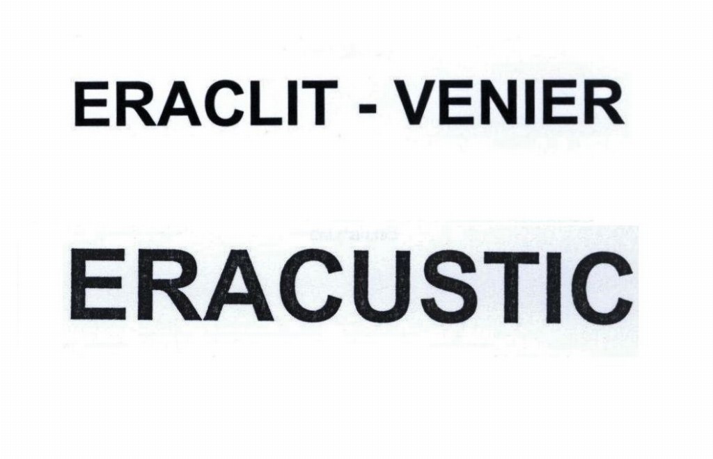 Trademarks - "Eraclit", "Eraclit-Venier", "Eracustic" - Cred. Agr. 12/2016 - Venice Law Court