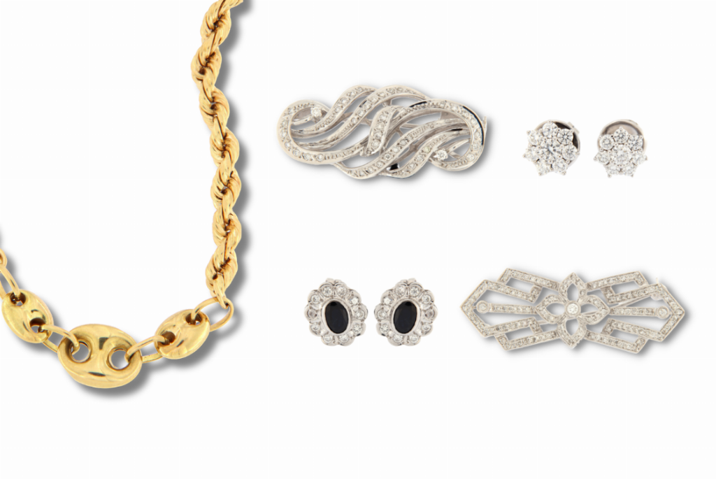Joyas exclusivas: broches, collares y pendientes de oro - Detalles - Juzgado n. 1 de A Coruña - Venta 2