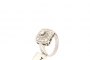 18 Quilates Oro Blanco - Anillo con Brillante de 0.23 ct y 22 Diamantes de 0.45 y 0.42 ct 1