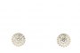 18 Carati Oro Bianco - Orecchini a Rosetta 0,70 ct Diamanti 1
