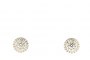 18 Carat White Gold - Rosette Earrings 0.70 ct Diamonds 1