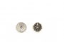 18 Carati Oro Bianco - Orecchini a Rosetta 0,70 ct Diamanti 3