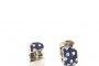 18 Quilates Oro Blanco - Pendientes con 22 Diamantes de 0.31 ct y 70 Zafiros Azules de 1,22 ct 2