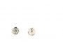 18 Carat White Gold - Chatón Earrings with Diamonds 3