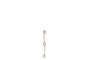 18 Carat White Gold - Long Earrings 0.49 ct Diamonds x 6 - 0.13 ct Diamonds x 4 2