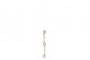 18 Quilates Oro Blanco - Pendientes Largos con 10 Diamantes de 0,49 ct  y 0,13 ct 2