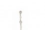 18 Quilates Oro Blanco - Pendientes Largos con 10 Diamantes de 0,49 ct  y 0,13 ct 3