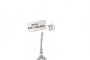 18 Quilates Oro Blanco - Pendientes Largos con Aguamarina y Diamantes 3