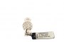 18 Quilates Oro Blanco - Broche Para Collar con Brillante 1