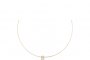 18 Quilates Oro Blanco - Collar Rígido con Colgante de Diamantes 1