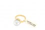 18 Quilates Oro Amarillo - Anillo con Perla Australiana 1