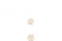 18 Quilates Oro Blanco y Amarillo - Pendientes Rosette con Diamantes de 0,20 ct + 0,38 ct 1