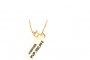 18 Quilates Oro Amarillo y Blanco - Cadena con Colgante con 20 Diamantes de 0.04 ct 3