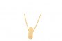 18 Quilates Oro Amarillo y Blanco - Cadena con Colgante con 20 Diamantes de 0.04 ct 4