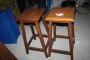 N. 2 Wooden Stools 1