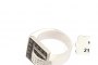 18 Carat White Gold Ring - White and Black Diamonds 4