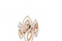 18 Carat White Gold and Rose Gold Ring - Diamonds 0.82 ct 3