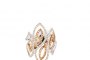 Bague Or Blanc Or Rose 18 Carats - Diamants 0,82 ct 3