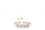 18 Carat White Gold Ring - Diamonds 0.25 ct - Edges 0.15 ct 1