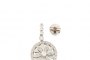 Boucles d'Oreilles Or Blanc 18 Carats - Diamants 0.32 ct - 0.40 ct - 0.08 ct 1