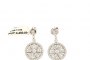 Pendientes Oro Blanco 18 Quilates - Diamantes 0.32 ct - 0.40 ct - 0.08 ct 2