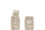 Boucles d'Oreilles Or Blanc 18 Carats et Jaune - Diamants 1