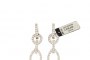 Pendientes Oro Blanco 18 Quilates - Diamantes 1