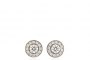 Pendientes Oro Blanco 18 Quilates - Diamantes 0.30 ct - 0.37 ct - Rosetón 1