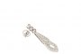 Pendientes Oro Blanco 18 Quilates - Diamantes 2