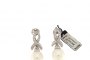 18 Carat White Gold Earrings - Diamonds - Australian Pearl 2