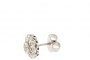 Orecchini Oro Bianco 18 Carati - Diamanti 1,10 ct - Rosetta 1