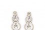 Pendientes Oro Blanco 18 Quilates - Diamantes 0.25 ct - 0.10 ct - 0.12 cr - 0.06 ct 2