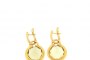 Boucles d'Oreilles Or Jaune 18 Carats - Quartz Citron 1
