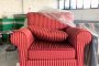 Pink Armchair with Red Stripes 2