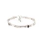 Bracciale Oro Bianco 18 Carati - Diamanti 0,28 ct - Zaffiri Blu 1