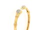 18 Carats Bracelet Or Jaune - Diamants 0,42 ct 1