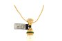 Yellow Gold Chain Necklace with Pendant - Yellow Gold - Diamonds - Emerald - Australian Pearl 3