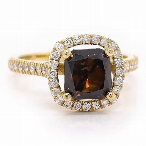 14K yellow gold ring with diamond - Private Sale - Sale 3