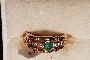 Bague Or Jaune 18 Carats - Diamants - Emeraude 1
