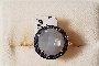 18 Carat Yellow Gold Ring - Moonstone - Blue Sapphire 1