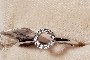 Anell Or Blanc 18 Quilates - Diamants 0.02 ct 1