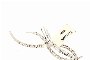 Broche Or Blanc 18 Carats - Diamants 3