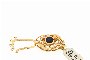 Fermoir Collier Or 18 Carats - Diamants - Saphirs 2