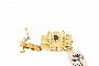 Cierre Collar Oro 18 Quilates - Diamantes - Zafiros 2