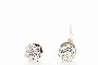 White Gold Earrings 18 Carat Rosette - Diamonds 0.37 ct - 0.92 ct 1