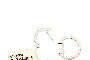 White Gold Hoop 18 Carat - Diamonds 0,20 ct 1