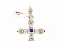 Croix en Or Blanc 18 Carats - Pendentif 2