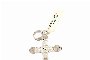 Croix en Or Blanc 18 Carats - Pendentif 3