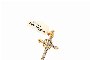 Croix en Or Jaune 18 Carats - Diamants - Pendentif 2