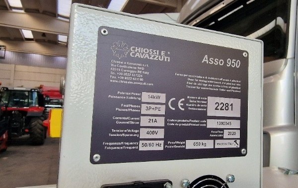 Horno Chiossi e Cavazzuti Asso 950 para secado de tejidos impresos - bienes instrumentales provenientes de leasing